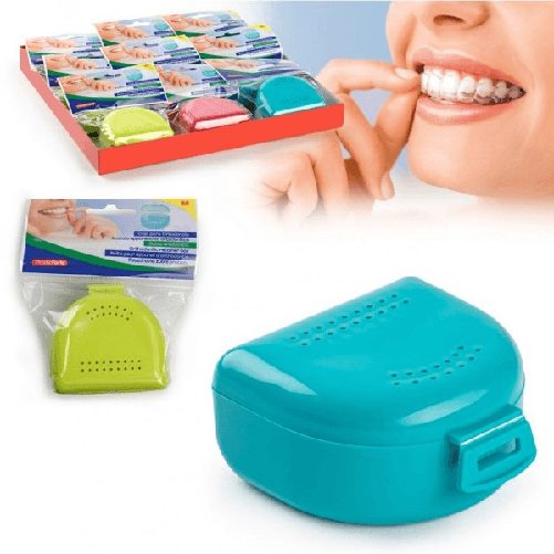 Trade Shop Traesio-scatola Box Contenitore Per Apparecchio Denti Ortodontico N2 Bite Medio 12636 -