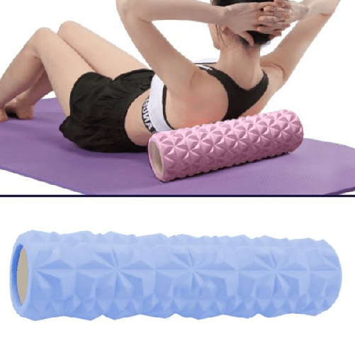 Trade Shop Traesio-rullo Fitness Pilates Schiuma Tubo Esercizi Palestra Yoga Massaggi Schiena 13x45 -