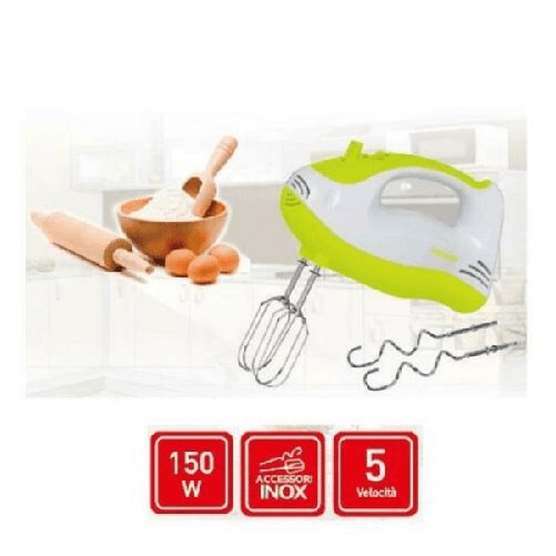 Trade Shop Traesio-sbattitore Elettrico Frullatore Impastatore 5 Velocita' 150 Watt Hoomei Hm-6820 -