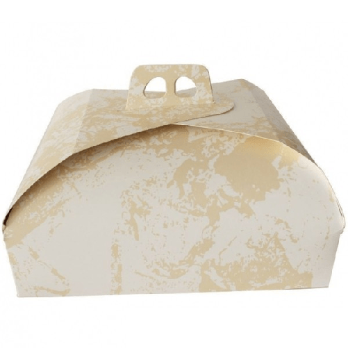 Set 3pz Scatola Porta Torta Cartone Dolce 33x33cm Carta Compleanni Festa Party -