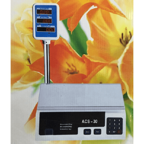 Trade Shop Traesio-bilancia Pesa Max 30 Kg Digitale Elettronica Professionale Grammi Chilo Chili -