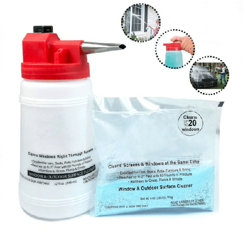 Contenitore Detergente Per Pulizia Vetri Pompa Pulisci Finestre Cristal Full -