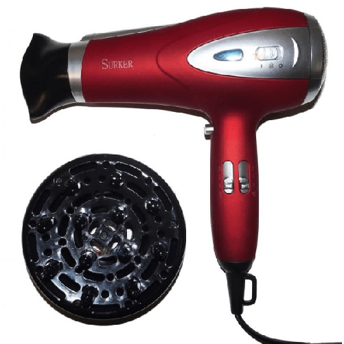 Trade Shop Traesio-asciugacapelli Professionale Phon Ionizzante 2200 Watt Asciuga Capelli -