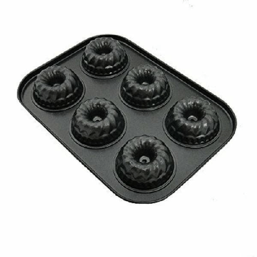 Trade Shop Traesio-stampo Teglia Vassoio Antiaderente 6 Muffin Cupcake Dolci Budino Ciambelle -