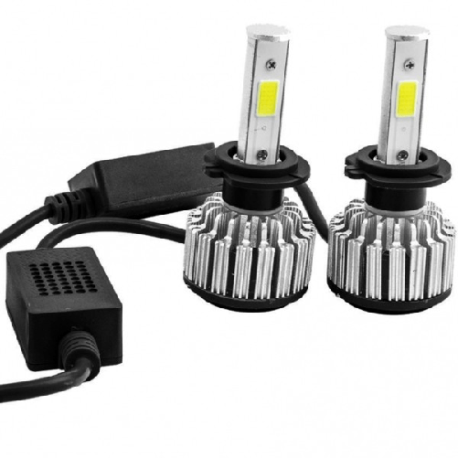 Trade Shop Traesio-coppia Lampada 4s Faro Headlight H1 6000k Led 28w Bulbi Ricambi Luce Auto Camper -