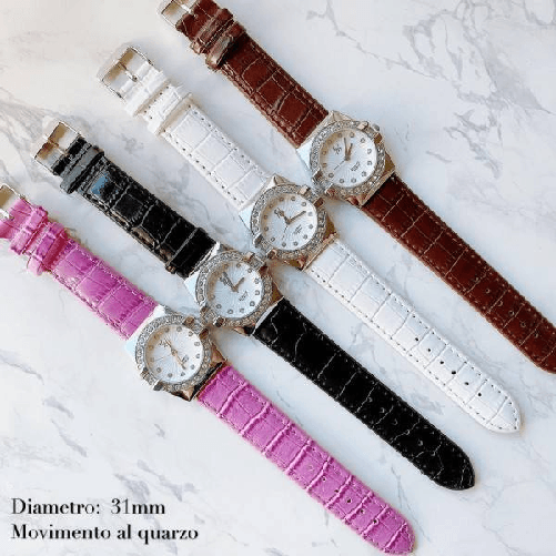 Trade Shop Traesio-orologio Polso Donna Ca 53291b Analogico Quarzo Moderno Fashion Casual Brillantini -