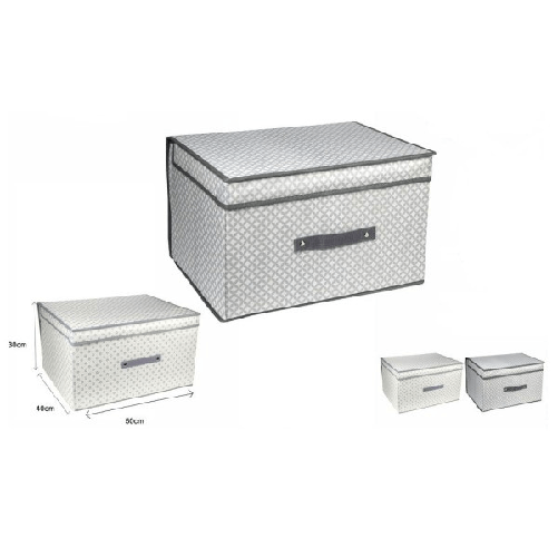 Trade Shop Traesio-scatola Box Salvaspazio Portatutto Contenitore Armadi Organizer 50x40x30cm 53028 -
