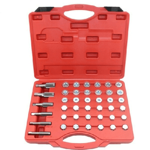 Trade Shop Traesio-kit 114 Pz Riparazione Filettatura Tappo Coppa Olio Con Tappi E Rondelle A.07200 -