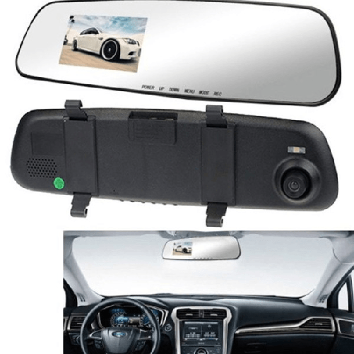 Specchietto Retrovisore Dvr Telecamera Full Hd 1080p 2.3 "lcd Per Retrocamera -