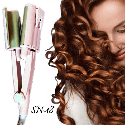 Piastra Arricciacapelli Sonar Sn-18 Con Rotazione A 360° Capelli Ondulati -