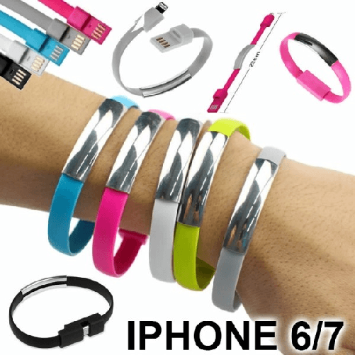 Trade Shop Traesio-bracciale Ricarica Cavo Dati Iphone 6 6 Plus Ipad 4 Iphone 5 Ip 7 Sincronizza -