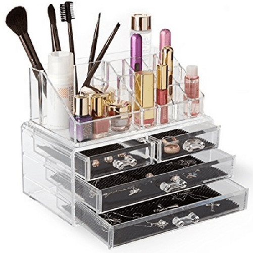 Organizzatore Porta Cosmetici Make Up Con 16 Comparti Espositore Organizer -