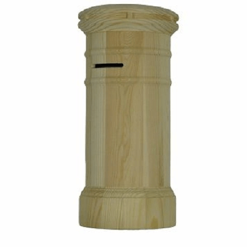 Salvadanaio Forma Torre Tappo In Gomma Decoupage Monete Banconote Idea Regalo -