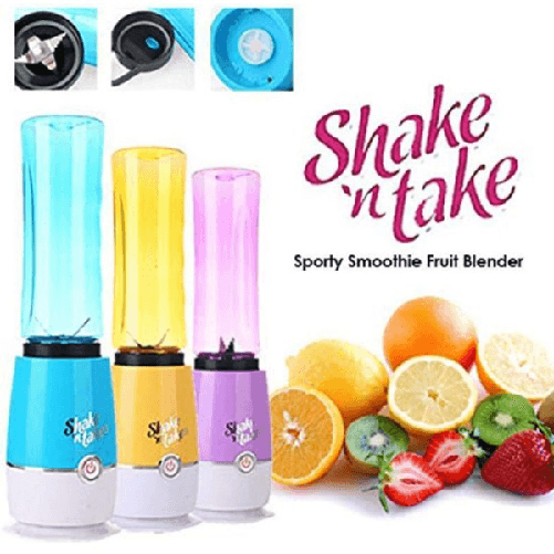 Trade Shop Traesio-frullatore Frutta Frulla Shake N Take Frappe Milkshake Gelato Fitness Palestra -