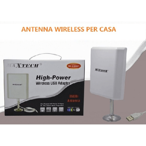 Adattatore Wireless Wi-fi Amplificatore Antenna 36dbi 150mbps Wi-cd001 -