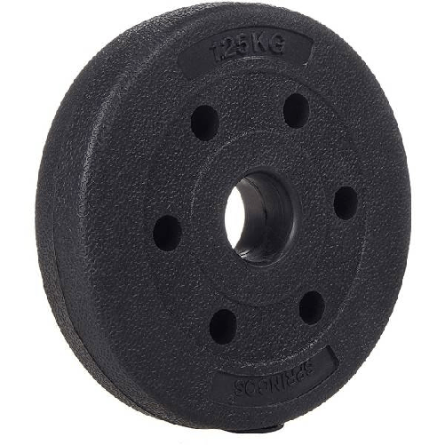 Trade Shop Traesio-coppia Dischi Dummbell Pesi Disco Per Bilanciere Manubri Da 1,25kg Bodybuilding -