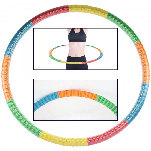Trade Shop Traesio-hula Hoop Cerchio Anello Ginnico Ginnastica Sport Bambini Colori Random 95cm -