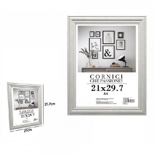 Trade Shop Traesio-cornice Fotografie Quadri Tele Poster Portafoto 21 X 29.7cm Modello Silver 71619 -