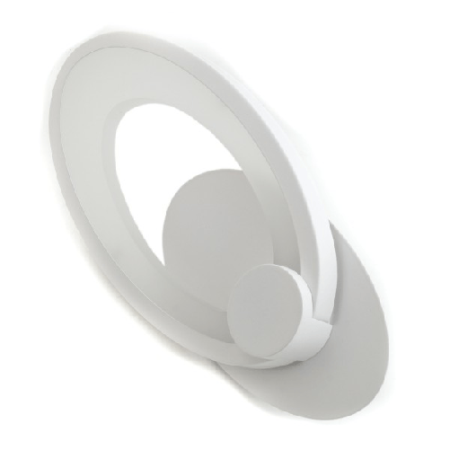 Trade Shop Traesio-lampada Applique Led Parete Muro Ovale 10w Driver Incluso 220v Luce Fredda 6500k -