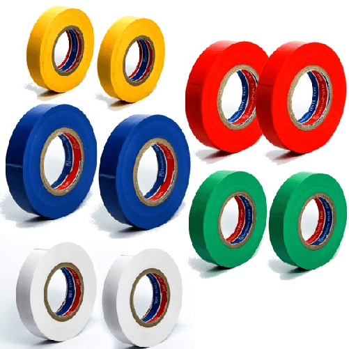 Trade Shop Traesio-rotoli Nastro Isolante Colorato Vari Colori Per Elettricista Pvc 15 Mm X 1,5cm -