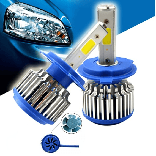 Trade Shop Traesio-kit H7 Lampade A Led Cree Full Led 2600 Lumen 6000k 24w Ip68 Led Cree Cob 360° -