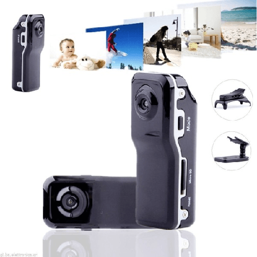 Trade Shop Traesio-mini Dv Telecamera Videocamera Md80 Video/audio Dvr Webcam Usb Micro Sd Spy 2mpx -
