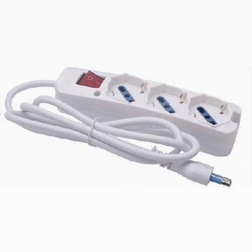Trade Shop Traesio-multipresa 3 Uscite Universali Interruttore Luminoso Spina 16a Cavo 1.5mt 80178n -