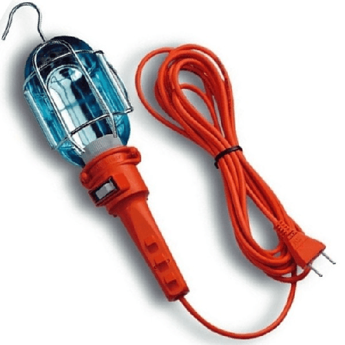 Trade Shop Traesio-lampada Portatile Con 10 Mt Di Cavo Gancio Lavoro Viaggio Auto Camper Roulotte -