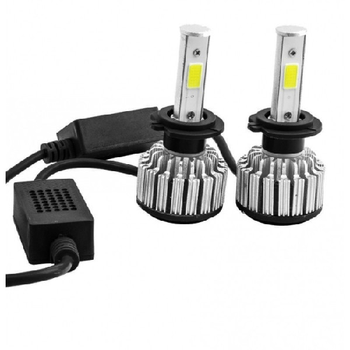 Trade Shop Traesio-coppia Lampada 4s Faro Headlight H7 6000k Led 28w Bulbi Ricambi Luce Auto Camper -