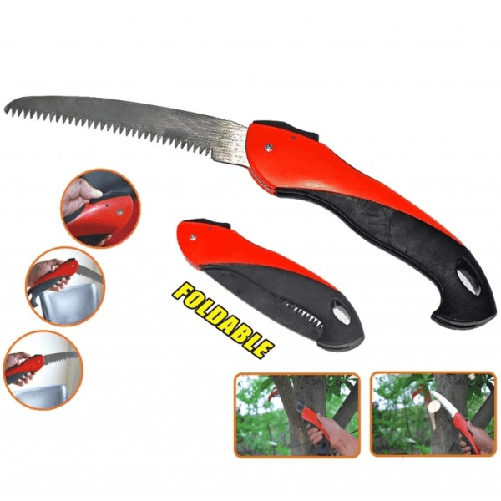 Trade Shop Traesio-sega Seghetto A Mano Lama Acciaio 6"/160mm Pieghevole Cesoie Potatura Rami Piante -
