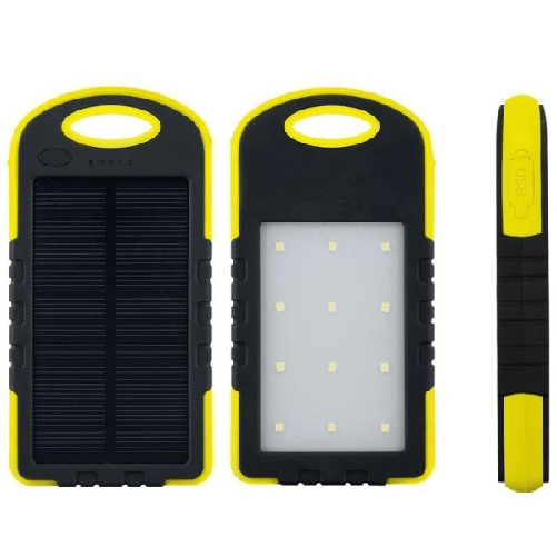 Trade Shop Traesio-batteria Esterna Powerbank 8800 Mah Solare Luce Led Caricatore Smartphone -