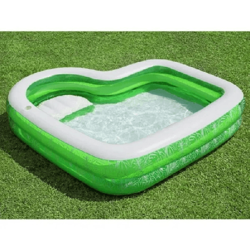 Piscina Gonfiabile Per Famiglie Con Sedile Tropical Paradise 231x231x51 Cm 54336 -