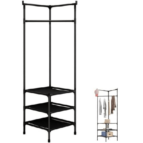 Appendiabiti Ad Angolo In Metallo Armadio Organizer Abbigliamento Retrò Espositore -