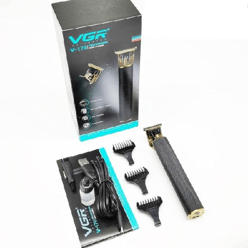 Tagliacapelli Barba A Batteria Ricaricabile Elettrica Con Lama A T Uomo Vgr V-179 -