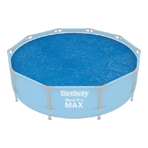 Trade Shop Traesio-telo Termico Rotondo Copertura Solare Per Piscine Fuori Terra Da 305 Cm 58241 -