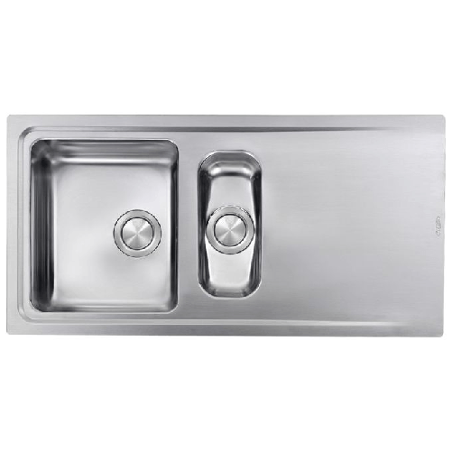 CM evoluzione 100 x 50 2V Lavello ad incasso Rettangolare Acciaio inossidabile