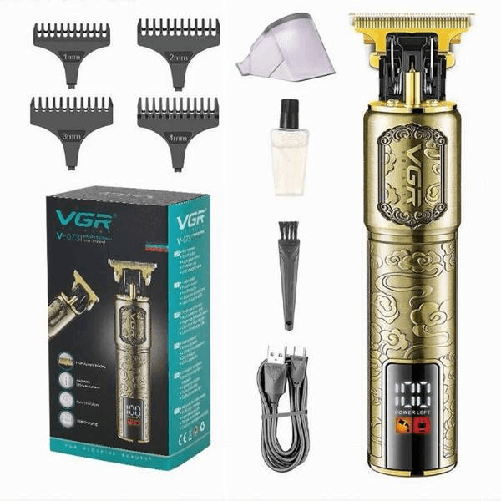 Tagliacapelli Professionale Ricaricabile Senza Fili Regolabarba Usb Rasoio V-073 -