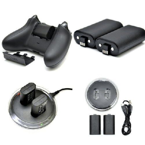 Trade Shop Traesio-2x Batteria Ricaricabile + Di Ricarica Dock Stazione Per Xbox One Joystick -