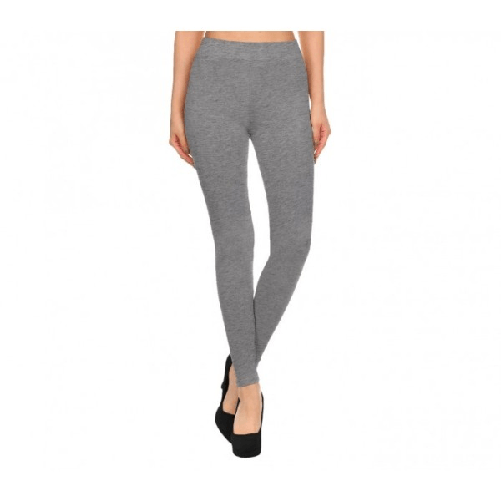 Trade Shop Traesio-bm03 Leggings Da Donna In Cotone Elasticizzato Colori Alla Moda Grigio Nero Blu - Nero L-xl Trade Shop Traesio-bm03 Leggings Da D