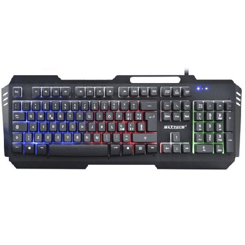 Maxtech-tastiera Gaming Con Filo Retroilluminato Led Rgb Layout Italiano Pc Ek-rgb01 -