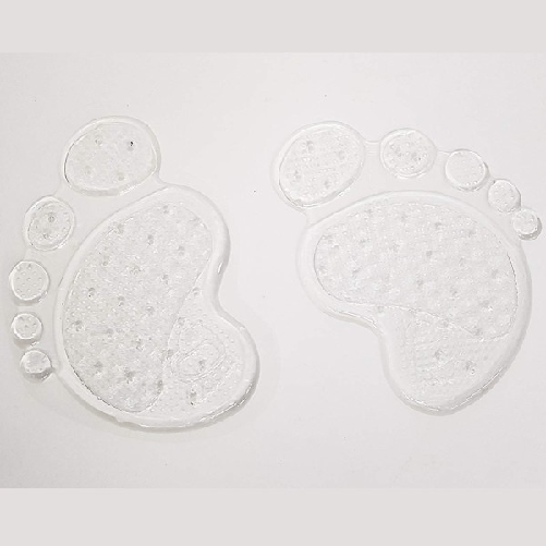 Set 4pz Mezza Solette Plantare Silicone Antiscivolo Per Tacchi Cuscinetti Scarpe Invisibile -