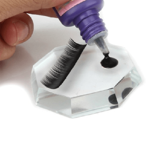Strumento Di Cristallo Ottagonale Per Incollaggio Colla Per Extension Ciglie -