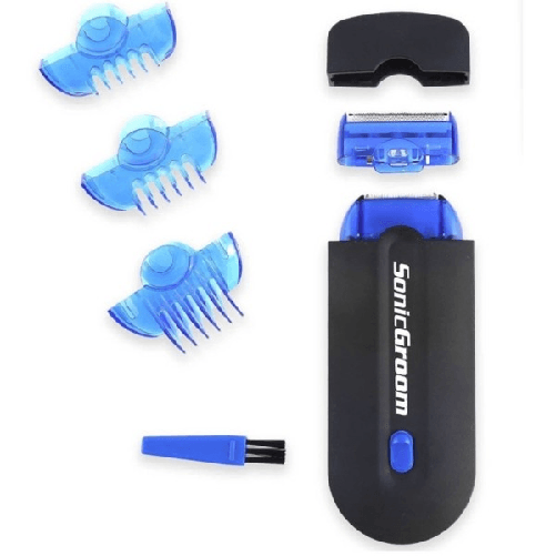 Trade Shop Traesio-micro Rasoio Elettrico Groom Portatile Taglia Peli Capelli Barba Ricaricabile -