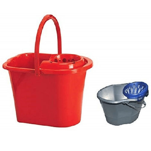 Secchio Lavapavimenti Ovale Con Strizzatoio Removibile Strizzatore 15lt Mop Mocio -