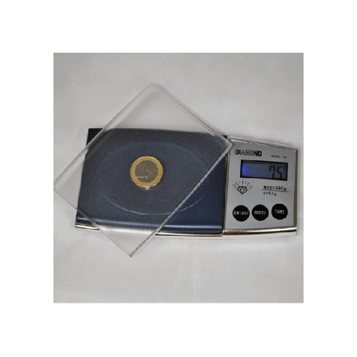 Trade Shop Traesio-mini Bilancia Bilancino Digitale Da 500 Gr A 0.1 Gr. Precisione Pesa Oro Vassoio -