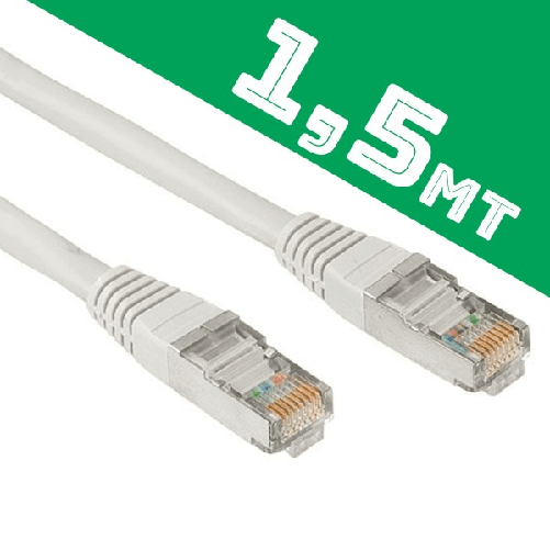 Cavo Ethernet Di Rete Lan Internet 1,5 Metri 1,5mt Cat5 Prolunga Lan Rj45 Switch -