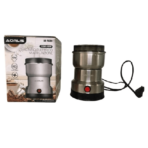 Trade Shop Traesio-macinacaffè Elettrico 150w Lame Acciaio Multifunzione Per Chicchi Caffè Spezie -