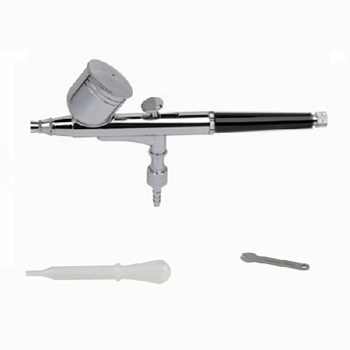 Trade Shop Traesio-aerografo Pistola Aerografica In Acciaio Tratto Fine Ugello 0.3mm Capacita' 7 Cc -