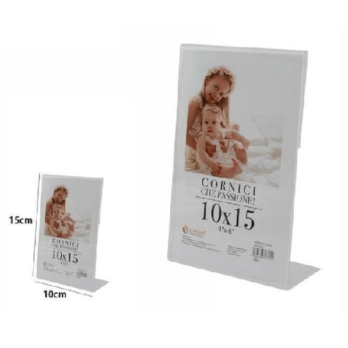 Cornice Portafoto Porta Foto Fotografie Acrilico Verticale Stand 10 X 15cm 70321 -