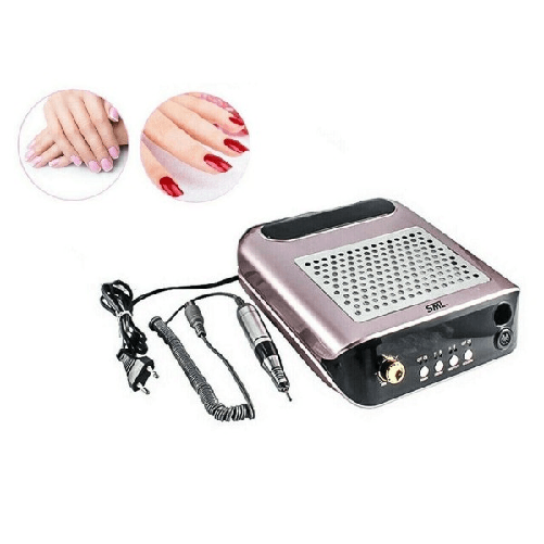 Trade Shop Traesio-kit Fresa Unghie M2 Aspiratore Da Tavolo 68w Manicure Pedicure Nail Art Estetica -